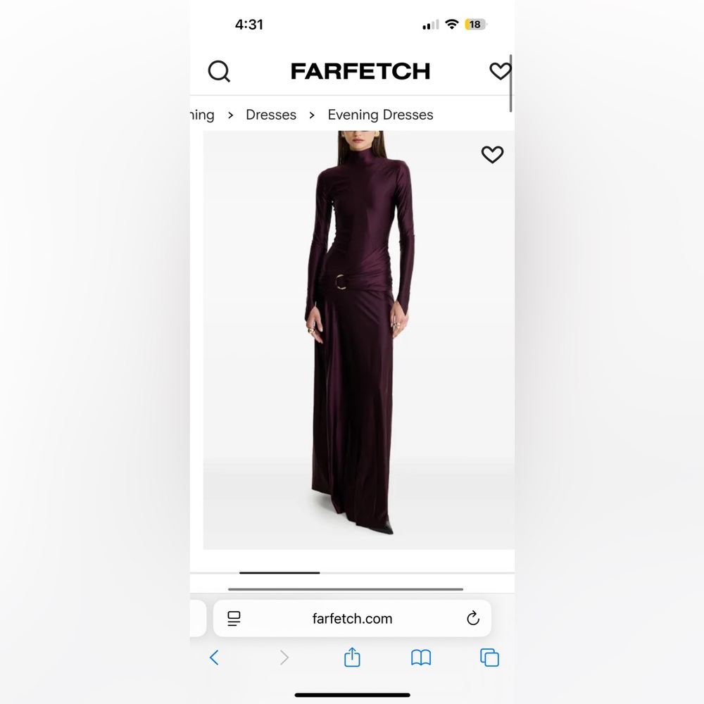 Elegant Plum Long Sleeve Dress